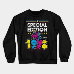 Generation X Born in 1978 | Special Edition Unicorn Crewneck Sweatshirt